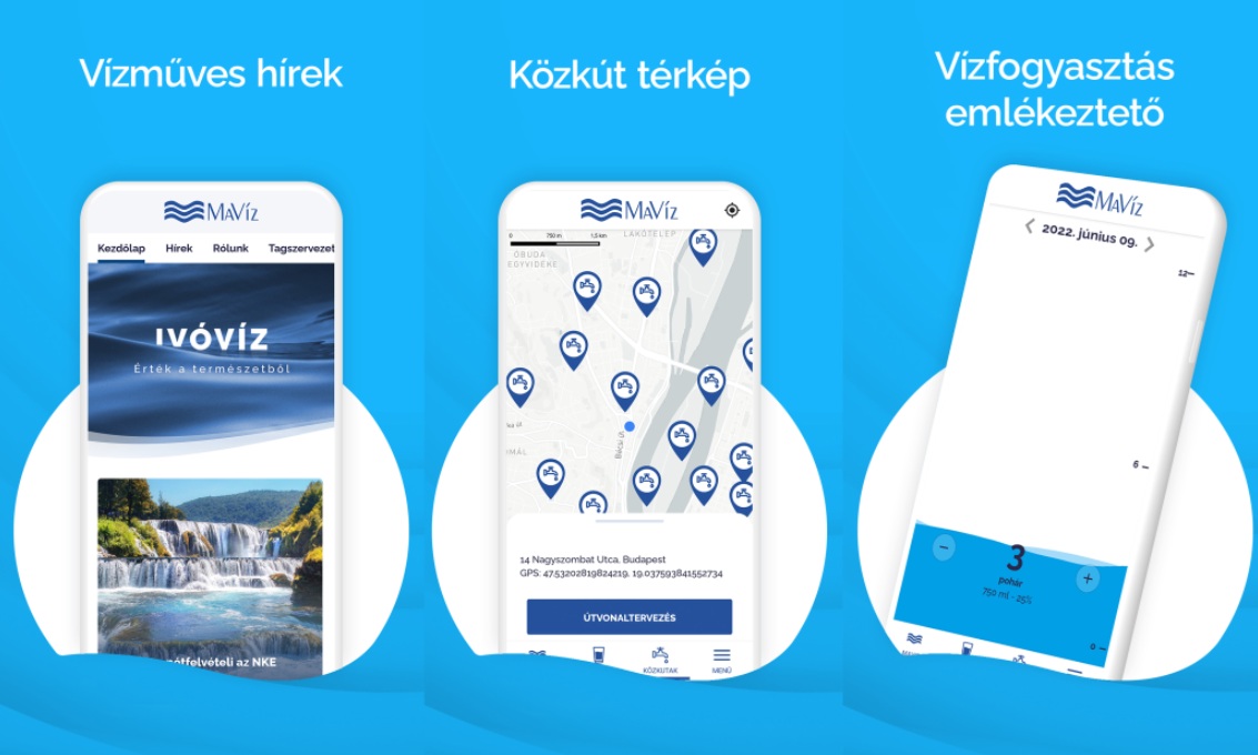 MaVíz mobilapplikáció – Tudatos vízhasználat a jövőért